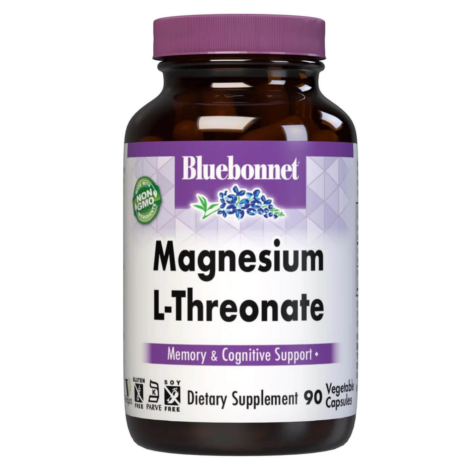 Bluebonnet Magnesium L-Threonate 90 Veg Capsules