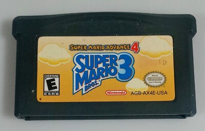 Super Mario Advance 4: Super Mario Bros. 3 (Game Boy Advance, 2003)- Cart only!