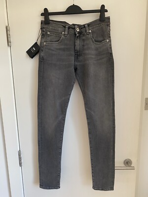 Edwin Jeans ED 85 Slim Tapered Stretch Drop Crotch Japanese Grey W28 L32 New