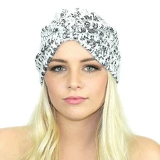 Kristin Perry Minky Stretch Knit Full Turban Hat
