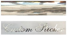 300mm (30cm) Chrome Custom Name Text Personal Car Window Bumper Sticker Decal