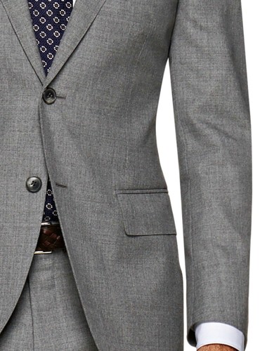 DTI GV Executive Italian Mens Two Button Wool Suit Jacket With Pant 2 Piece - Picture 5 of 6