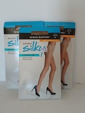 3 Secret Silky Light Leg Sheer Support Pantyhose Control Top Size B 10409 Suntan