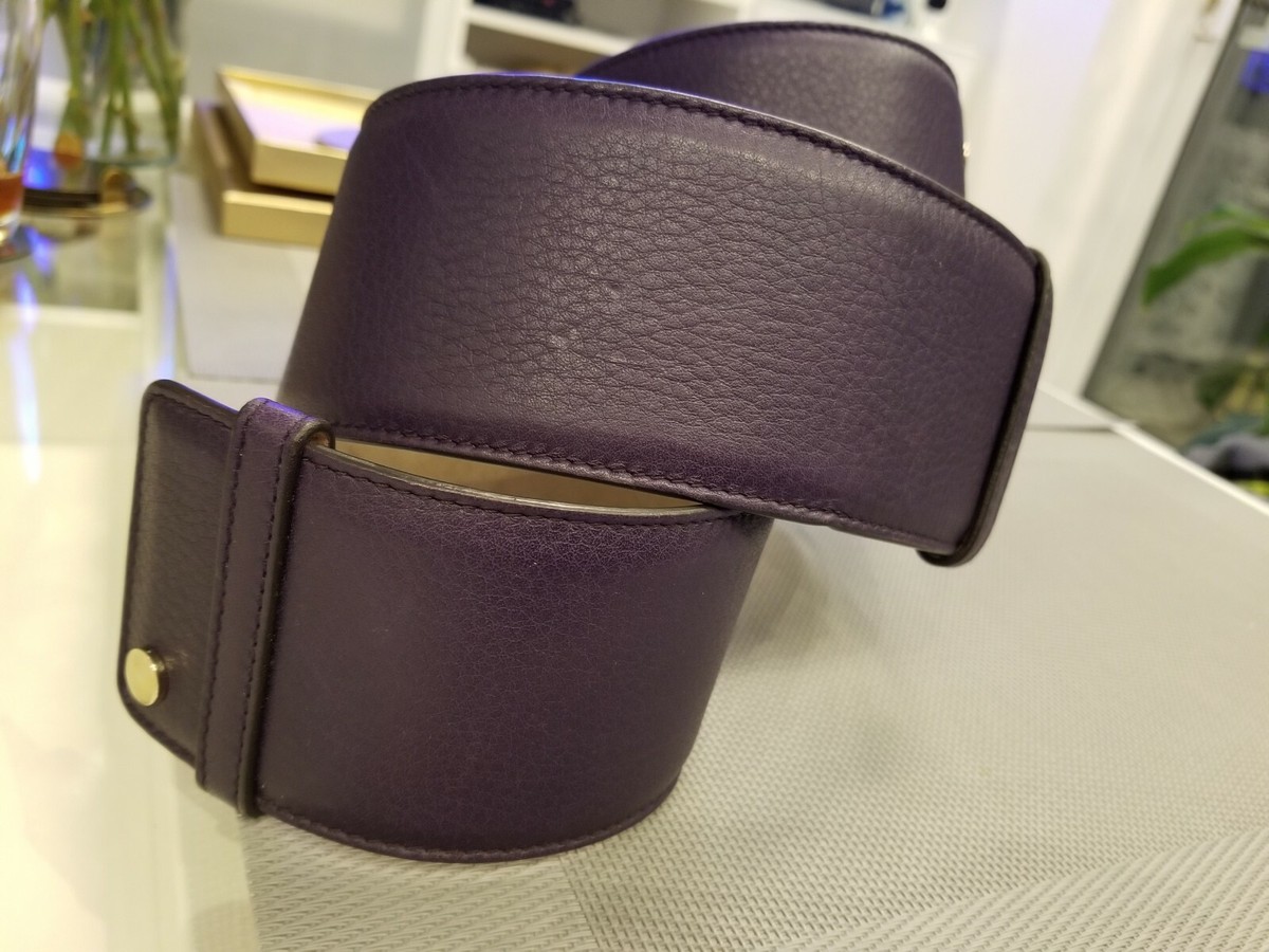 Authentic Jimmy Choo Lavender Patent Leather Belt DIAMONDCLASPBELTPQK_027495_DET  main image 2