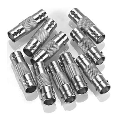 20 Pack BNC Female to BNC Female CCTV Security Camera Adapter Coupler Straigh...