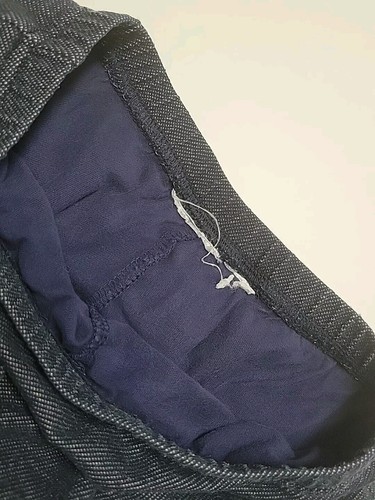 Girls Mini Skirt XS 4/5 Built In Shorts Blue Faux Denim Tiered Ruffle No Tag - Picture 5 of 9