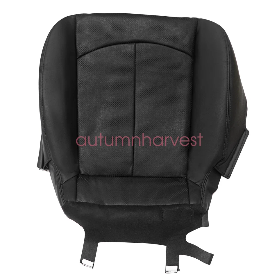 Driver /Passenger Perforated Leather Seat Cover Black For 2008-2013 Infiniti G37 - Image 3 of 4