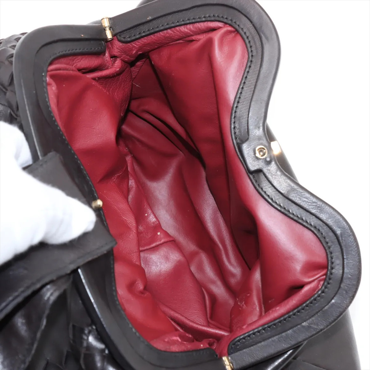 Bottega Veneta Intrecciato Leather Boston bag Black thumbnail 10