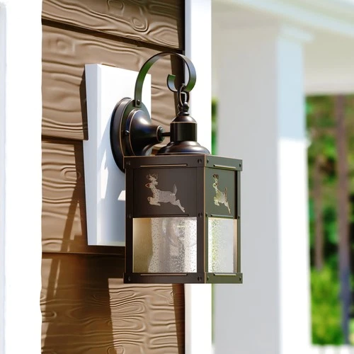 Vaxcel Lighting OW33553 Bronze Bryce 1-Light Outdoor Wall Sconce - 6 Inches Wide - Picture 11 of 11