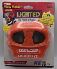 Orange Color Model N Lighted 3d View-Master Viewer with Demo Reel NEW