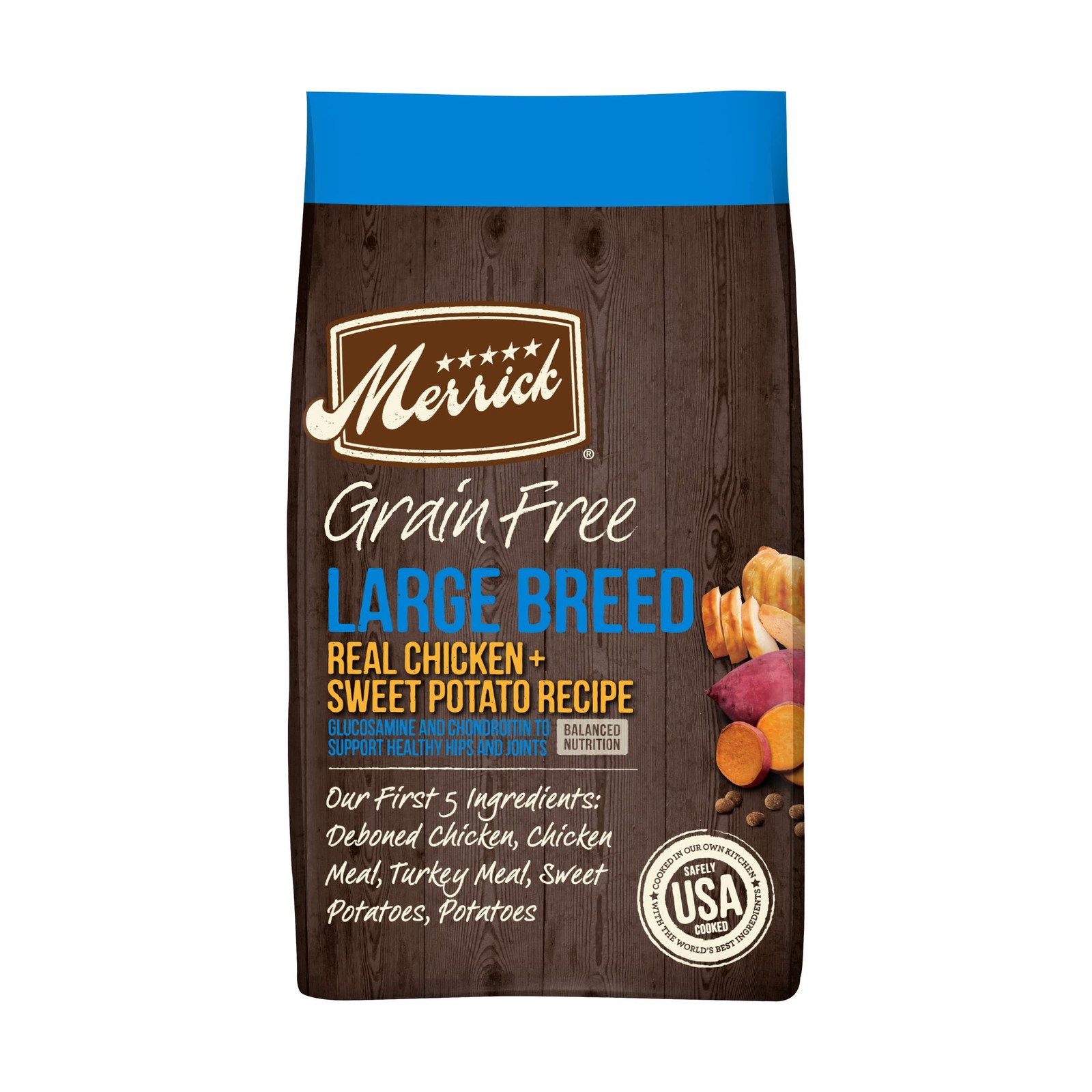 Merrick Grain Free Large Breed Dry Dog Food, Real Chicken & Sweet Potato Recipe
