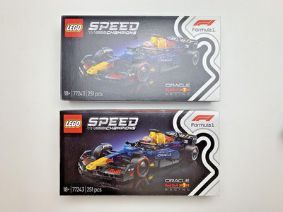 2x LEGO SPEED CHAMPIONS F1 77243 Oracle Red Bull Racing RB20 Neu & OVP
