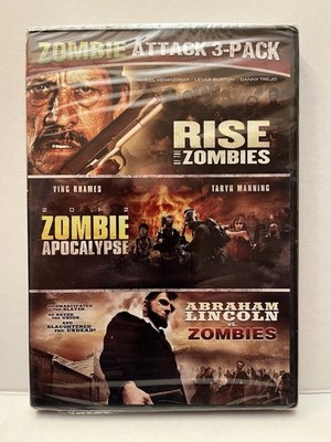 Zombie Attack 3-Pack! Rise Of The Zombies, Zombie Apocalypse, Abe Lincoln/Zombie