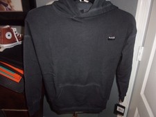Hurley Boy's Black Distressed Hoodie Size Medium