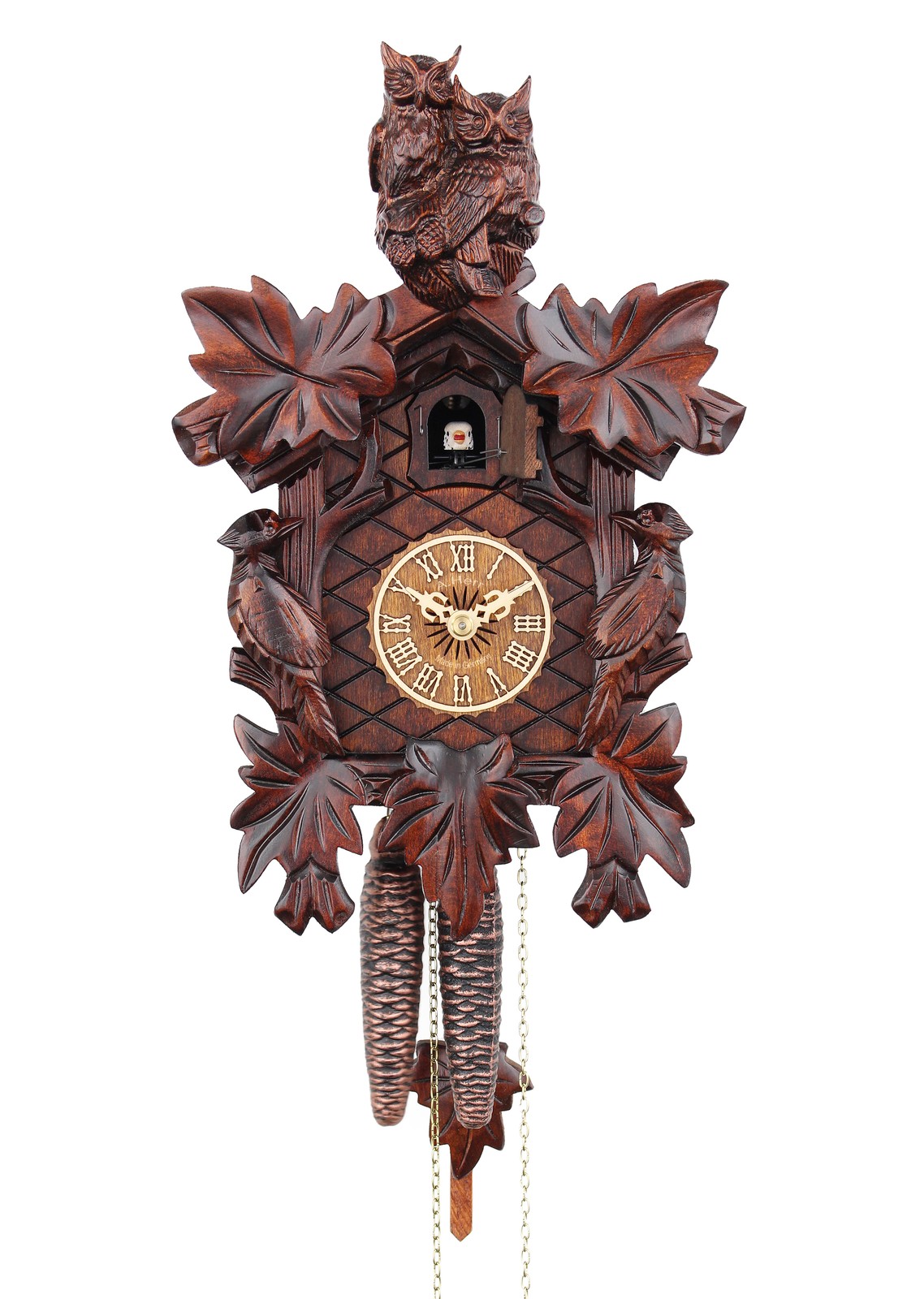 HerrZeit by Adolf Herr Cuckoo Clock - The Wise Owls AH 103/1 NEW
