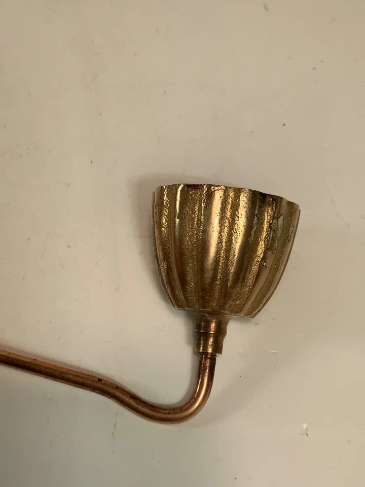 Vintage Solid Brass Candle Snuffer 11.5 in. - Image 4 of 4