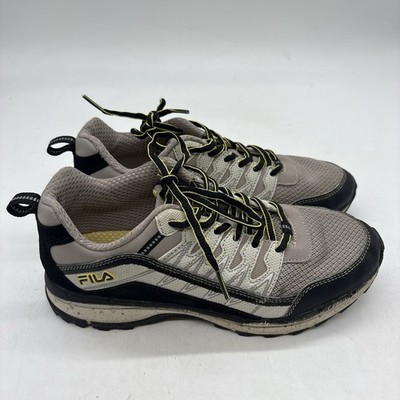 Fila Women's 7 Evergrand Tr Grey Black Yellow Lace Up Sneakers Shoes