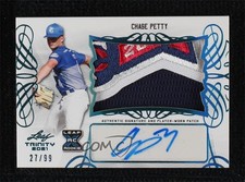 2021 Leaf Trinity Patch Platinum 27/99 Chase Petty #PA-CP1 Patch Auto 0c3e