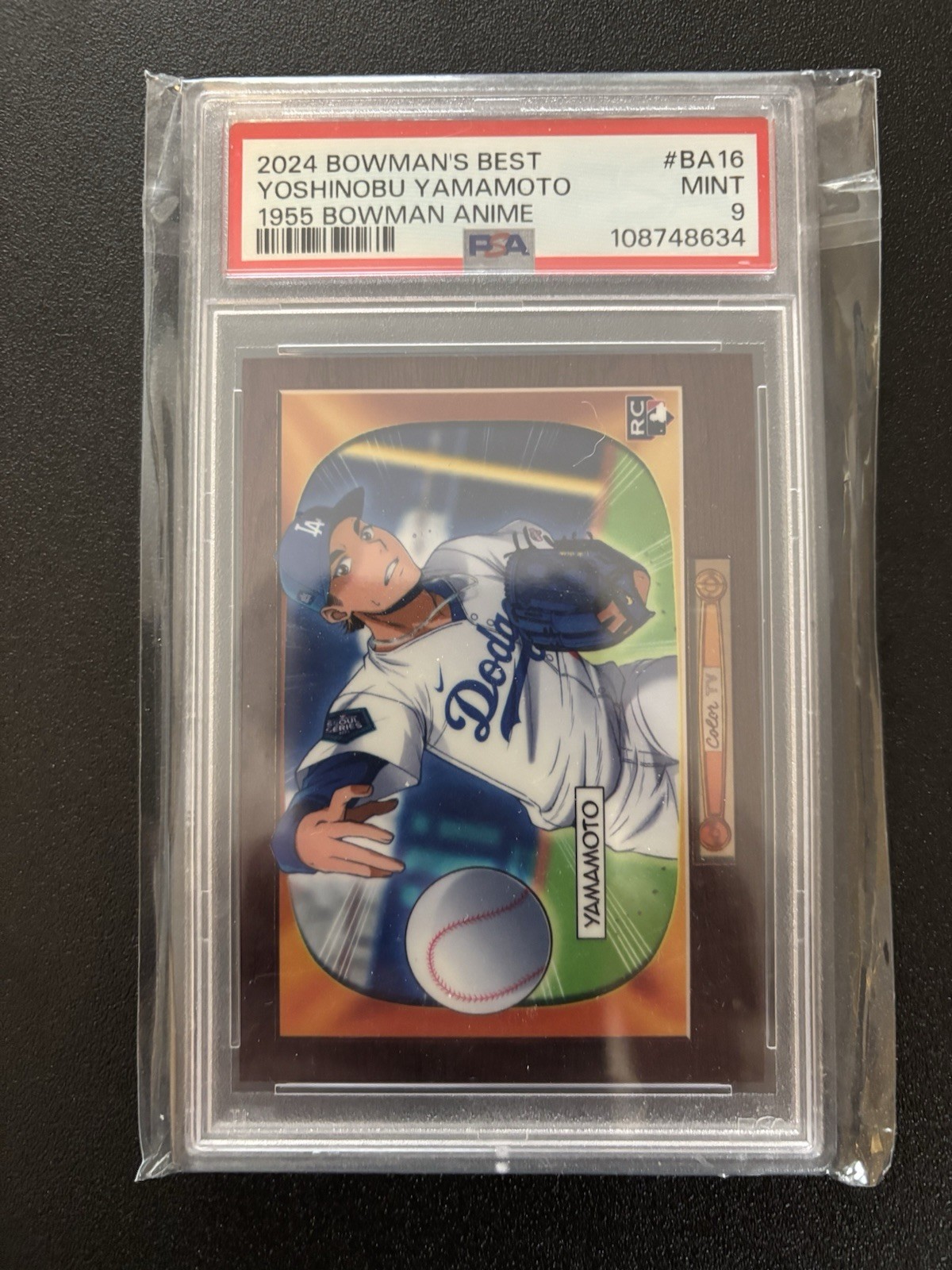 2024 Bowman's Best YOSHINOBU YAMAMOTO 1955 Anime #BA-16 PSA 9 DODGERS