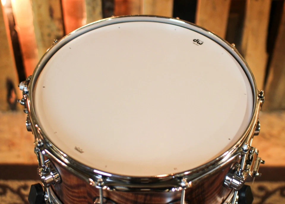 DW 6.5x14 Collector's 333 Natural Hard Satin over Vavona Snare Drum - SO#1424760 - Image 4 of 4