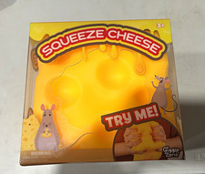 Giggle Zone Squeeze Cheese Tactile Squeeze Toy, Yellow, Ages 3-4
