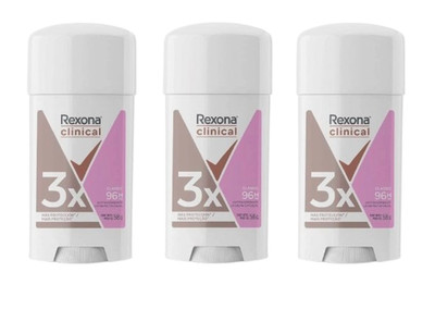 Rexona Antiperspirant Clinical Cream 3 PACK Antitranspirante Para Mujer 58 g