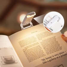 USB Rechargeable Book Light for Reading in Bed,Portable Clip-on LED Reading Whit
