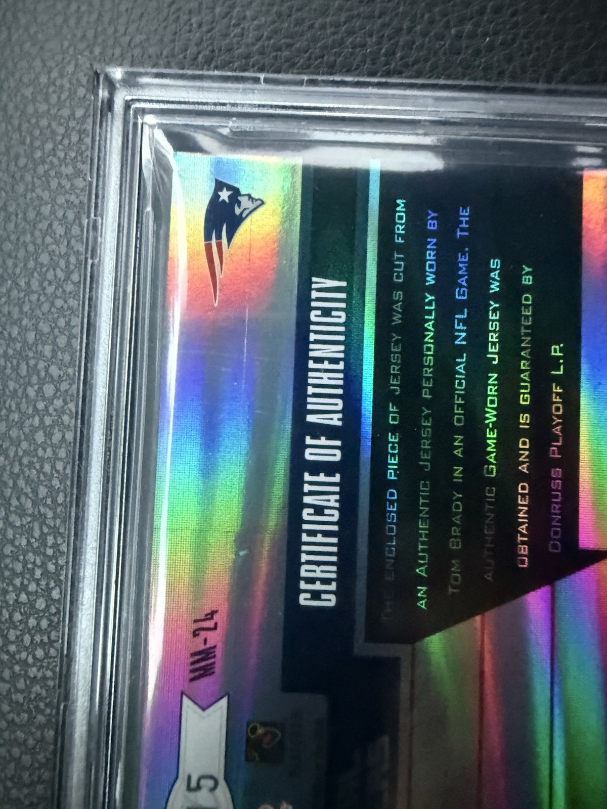 2005 Leaf Material Monikers Tom Brady Patch Auto 5/15 SSP BGS 8.5 AUTO 10 🔥GOAT view 9