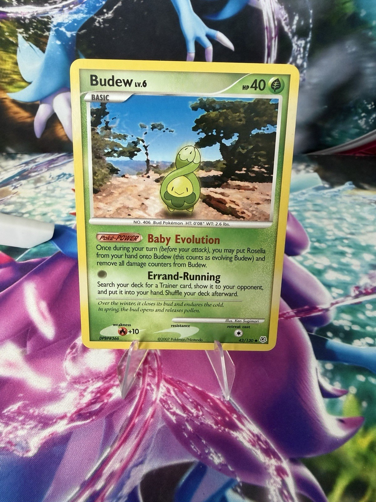 Budew 43/130 Pokemon Diamond and Pearl Uncommon
