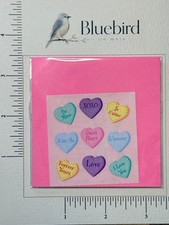BBOM VTG Sandylion Stickers MODS Valentine Expression Hearts Love Be Mine XOXO