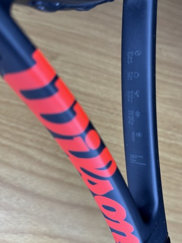 Wilson Prostaff 97 V11 Tennis Racquet Sz 4 1/8 - W/ New Over Grip - Picture 5 of 10