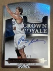 2014/15 Panini Preferred Crown Royale SARUNAS MARCIULONIS #186 Auto HOF 75/75