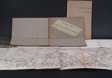 O03 3 Antike Landkarten auf Leinen Deutsches Reich