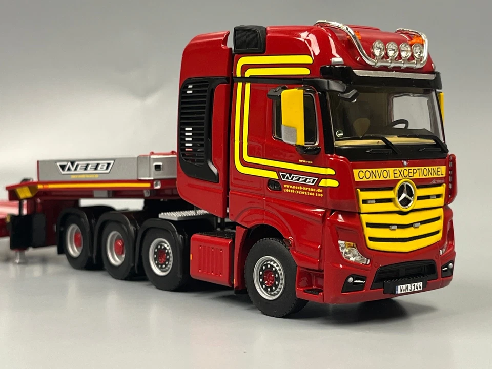 WSI - Mercedes Benz Actros MP4 SLT Giga Space SL Semi Tieflader 6achs "NEEB" - D - Bild 4 von 4
