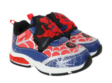 Marvel Spider-Man Boy's Hook Loop Sneakers NWT Web Size 5 Light Up