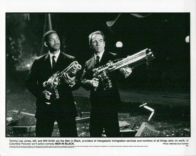 Will Smith Tommy Lee Jones Men In Black Silver Gelatin Print 1997 Film Still