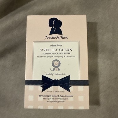 Noodle & Boo Sweetly Clean Shampoo & Cream Rinse 2oz Each Baby's Delicate Hair