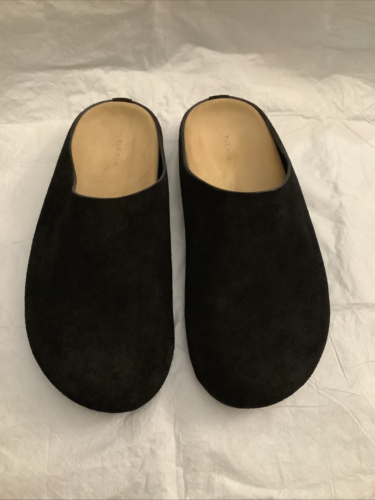 FILA Sandali donna The Row Hugo Mules neri scamosciati slides zoccoli taglia 36 F1486L25