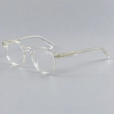 Round Acetate Eyeglass Frame Fashion Nerd Reading Glasses Men Women