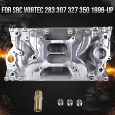 Dual Plane Vortec Intake Manifold For Small Block Chevy 305 350 96-02 Polished