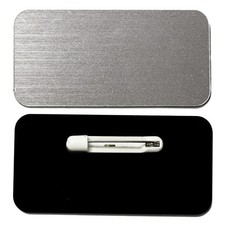 Name Tag/Badge Blanks - 25 Pack - Brushed Silver 1-1/2" X 3", Round Corners, Pin