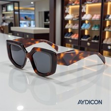 Aydicon Trendy Tortoise Polygon Polarized Women's Sunglasses UV 400 YD1298