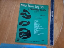 Million Record Song Hits for Hammond Organ by Mark Laub - 1961 Songbook