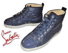 CHRISTIAN LOUBOUTIN ~ Real snakeskin STRASS Sneakers ~ US: 9 ; EU: 42 *AUTHENTIC