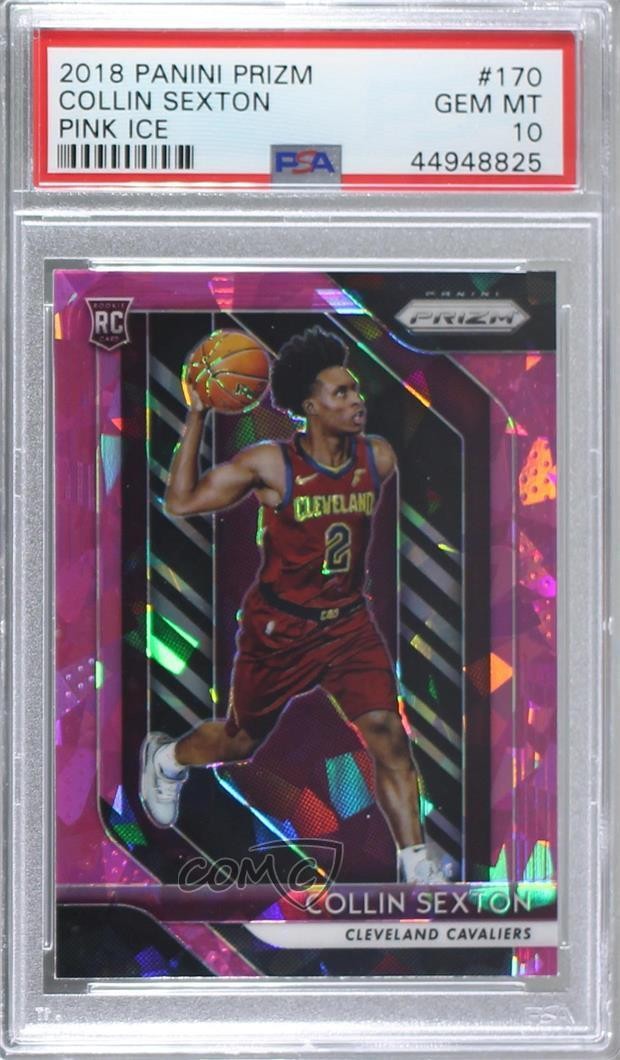 2018-19 Panini Prizm Pink Ice Prizm Collin Sexton #170 PSA 10 GEM MT r5u