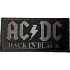 Men's AC/DC Back In Black 1 Woven Patch