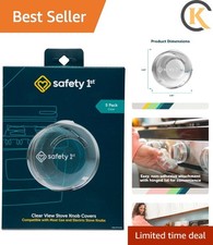 Child Proof Stove Knob Covers, Clear View Stove Knob Safety Covers Set of 5