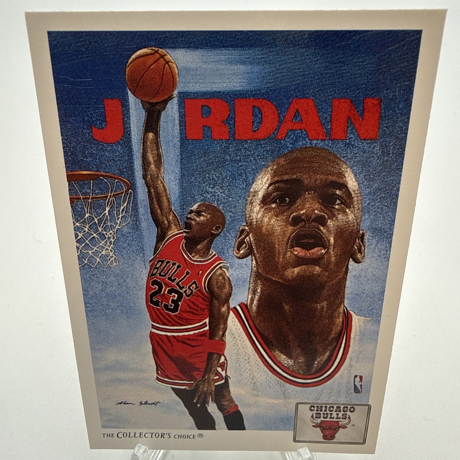 1991-92 Upper Deck - Team Checklist Michael Jordan #75 Plain Text Hologram