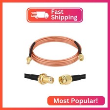 XRDS -RF SMA Cable 8FT, SMA Male to SMA Female Bulkhead RG316 SMA Extension Cabl