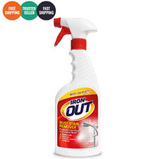 Iron Out Rust Stain Remover Spray Gel 24 oz Heavy Duty Cleaner Bathroom Kitchen 0.43 per fl oz